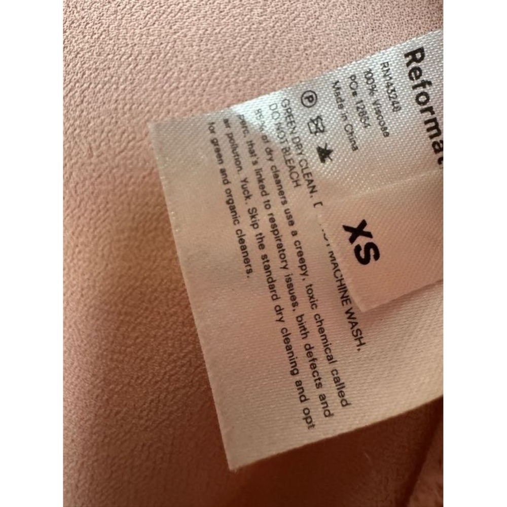 Reformation Winslow Maxi Wrap Dress in Blush Pink Size XS Ethereal Balletcore - Picture 12 of 12